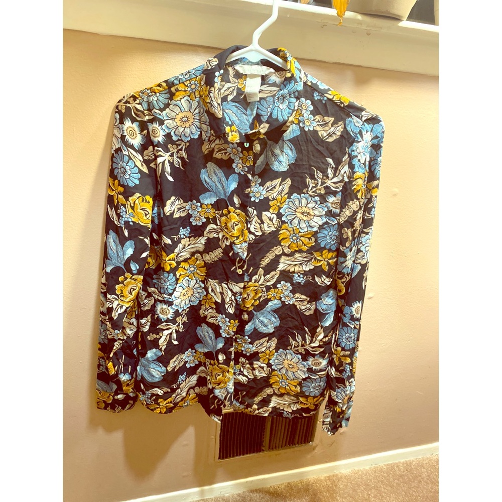 H&M flower blouse